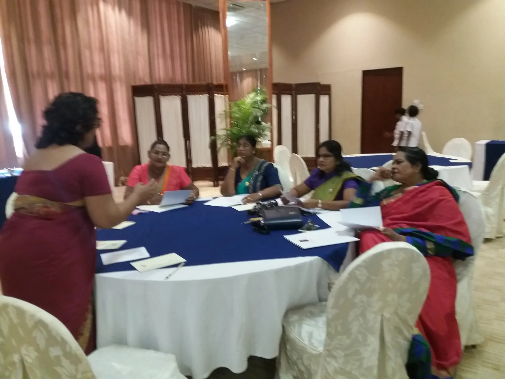 Participants during capacity building