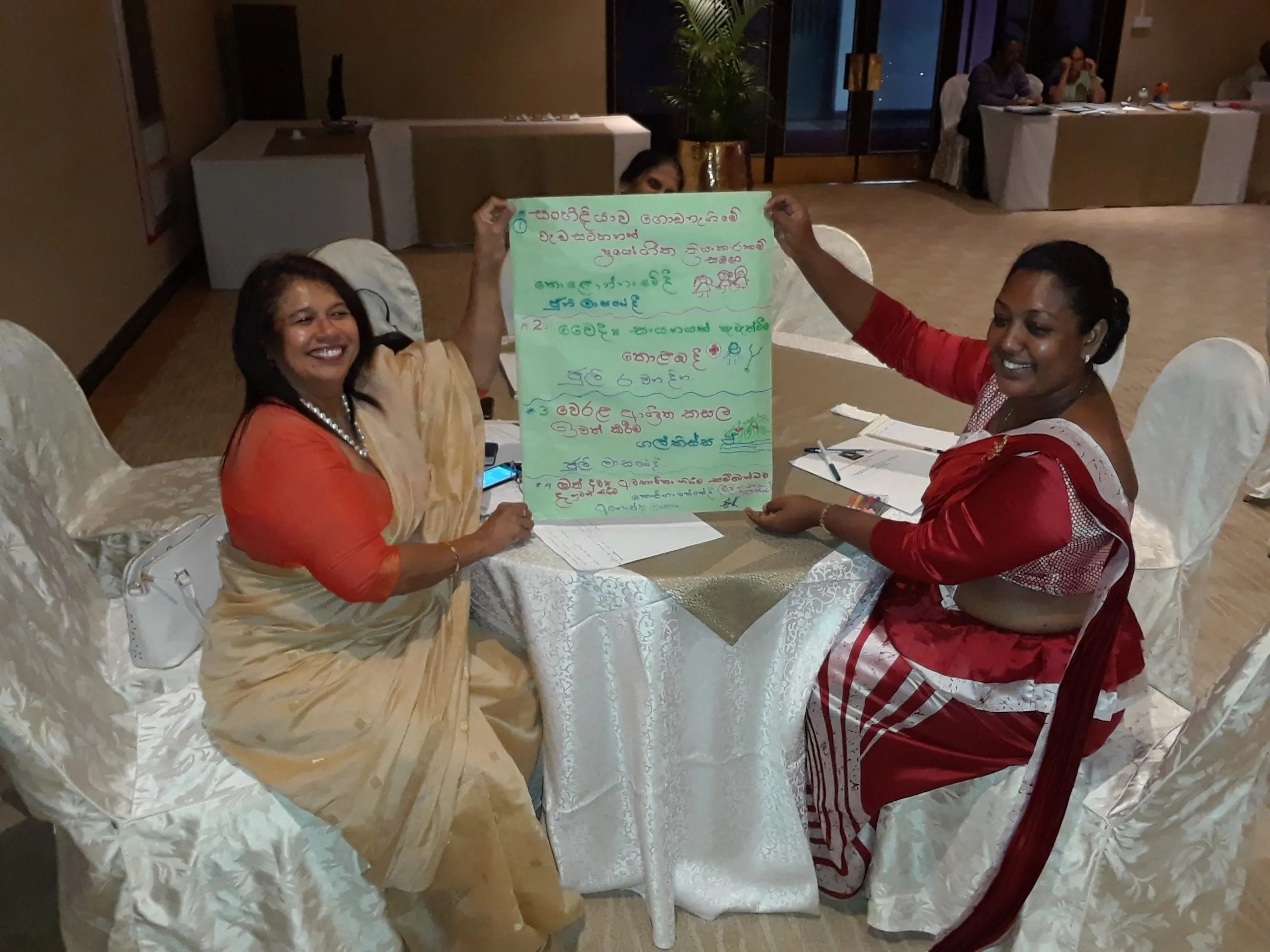 Women councillors during training