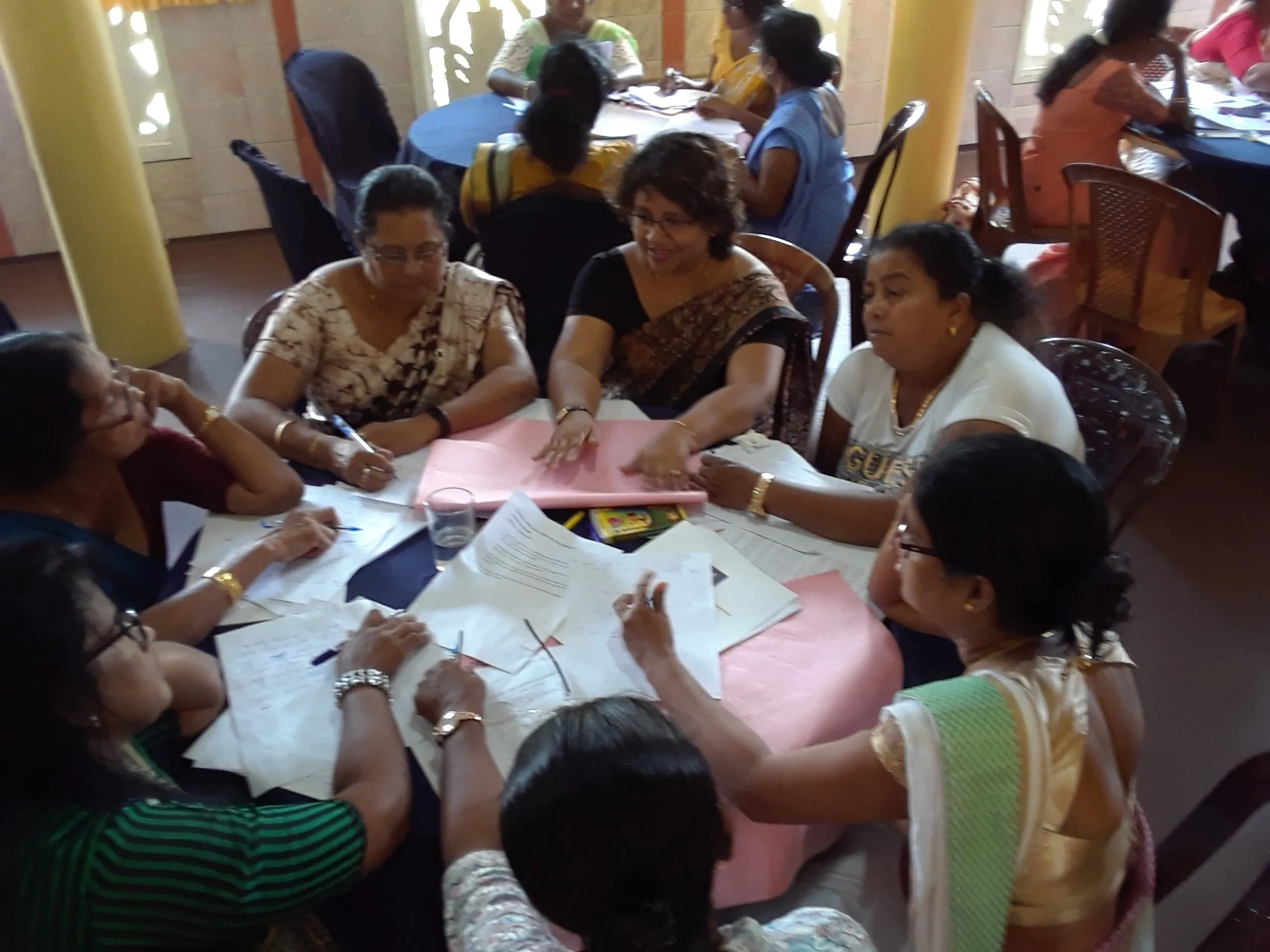 Participants engaged in capacity building
